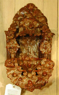 Lot 339 - Three Pottery Holy Water Fonts