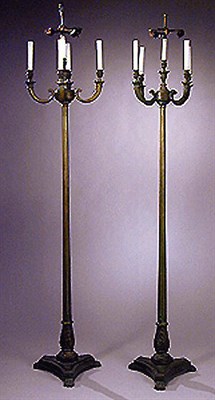 Lot 688 - Pair of Renaissance Style Five-Light Candelabra