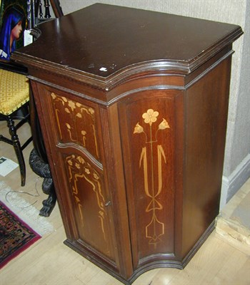 Lot 85 - Art Nouveau Marquetry Side Cabinet The shaped...