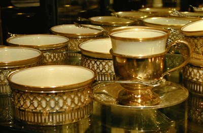 Lot 428 - Group of Lenox Porcelain-Lined Sterling Silver...