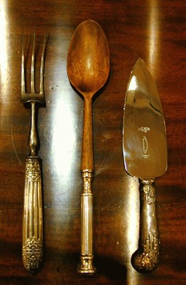 Lot 440 - Miscellaneous Group of Silver Handled Serving...