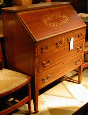 Lot 170 - Edwardian Inlaid Mahogany Drop-Front Desk
