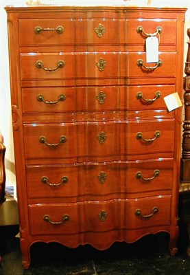 Lot 150 - Provincial Louis XV Style Cherry Chest of Drawers
