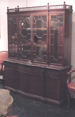 Lot 153 - Georgian Style Mahogany Breakfront