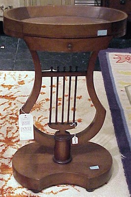 Lot 159 - Directoire Style Lyre Base Side Table