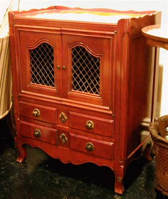 Lot 84 - Pair of Provincial Louis XV Style Cherry Side...