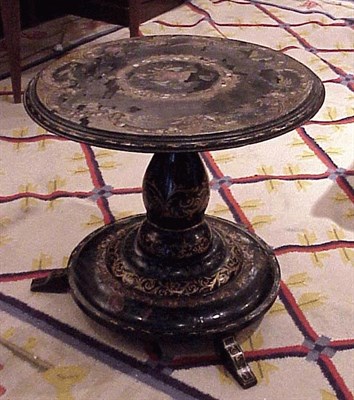 Lot 96 - Victorian Papier Mache Side Table