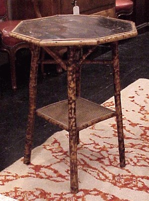 Lot 99 - Victorian Bamboo Octagonal Side Table