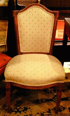 Lot 482 - Pair of Louis XIV Style Fruitwood Side Chairs