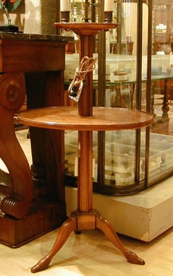 Lot 477 - Georgian Style Mahogany Floor Lamp