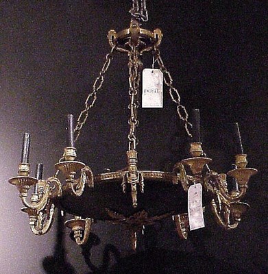 Lot 629 - Empire Style Gilt and Patinated-Bronze...