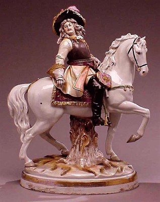 Lot 396 - Volksted Porcelain Equestrian Group