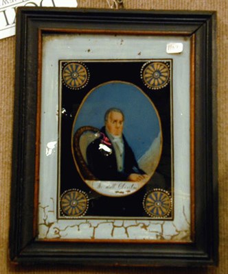 Lot 283 - Continental Eglomise Portrait of DeWitt...