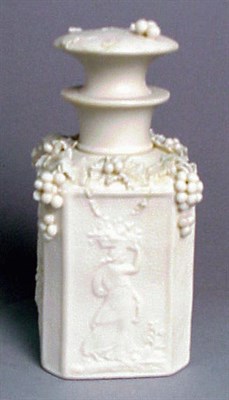 Lot 246 - Group of Three Parian Perfume Bottles...