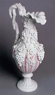 Lot 406 - Pair of Parian Ewers