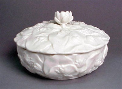 Lot 212 - Group of Five Parian and Porcelain Boxes