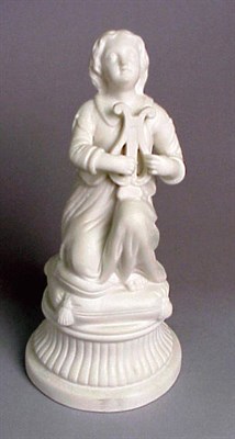 Lot 234 - Group of Four Parian Figures Comprising a girl...