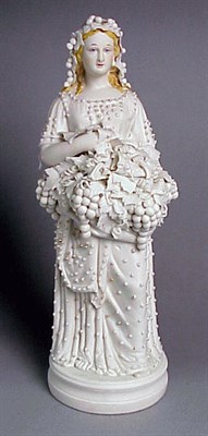 Lot 231 - Group of Three Parian Figures Each depicting a...