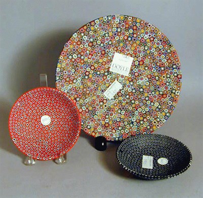 Lot 673 - Two Murano Glass Bowls and a Murano Glass Plate