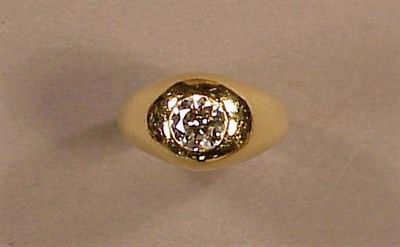 Lot 531 - Gentleman's Diamond Ring 14 kt. yellow gold,...