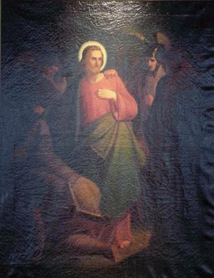 Lot 1 - 19th Century School BETRAYAL OF CHRIST Oil on...