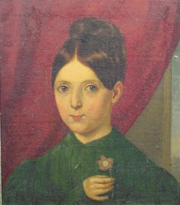 Lot 22 - European School 19th Century YOUNG GIRL WITH...