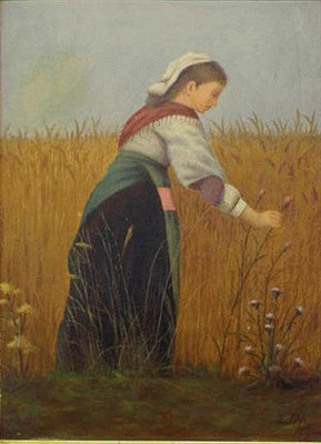 Lot 23 - European School 19th Century FIELD FLOWERS IN...