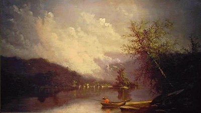 Lot 12 - F.B. Clayton 19th Century LAKE FISHERMAN...