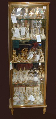Lot 548 - Brass Vitrine Of rectangular form, raised on...