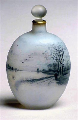 Lot 267 - Daum Nancy Enameled Cameo Glass Perfume Of...
