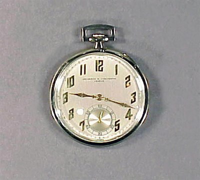 Lot 327 - Gentleman's Gold Pocket Watch 18 kt. white...