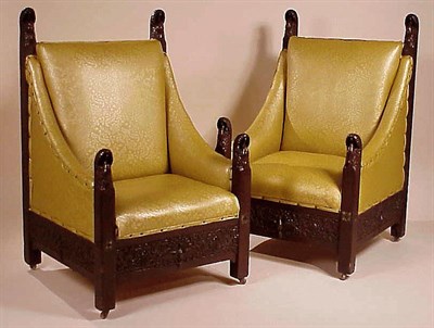 Lot 578 - Set of Four Aesthetic Movement Painted Wood...