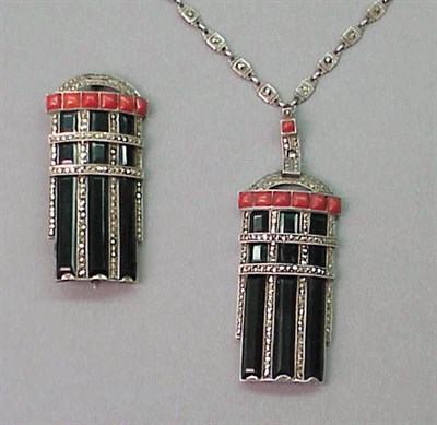 Lot 125 - Theodor Fahrner Brooch and Necklace Circa 1929...