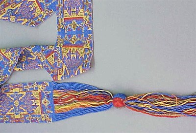 Lot 76 - Fine Beadwork Sash Attributed to Wiener...