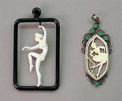 Lot 104 - Two Silhouette Pendants One probably Fahrner,...
