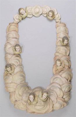 Lot 550 - Baroque Style Carved Wood Frame Decorated with...