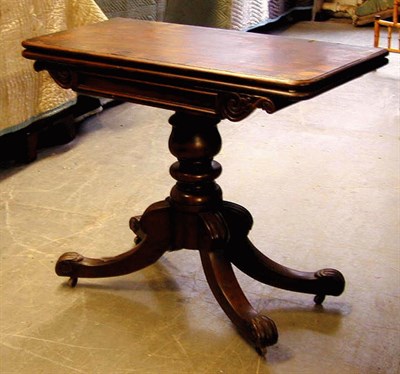 Lot 159 - William IV Mahogany Games Table
