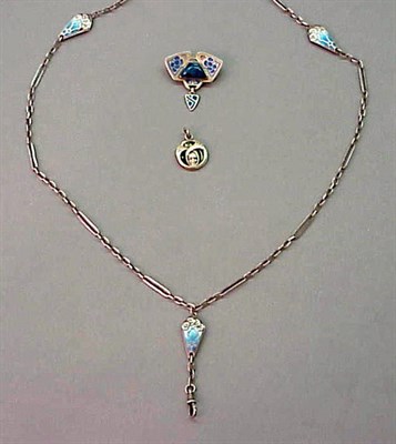 Lot 74 - Three Secessionist Style Jewelry Pieces Vienna...