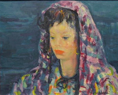 Lot 23 - Luigi Corbellini Italian, 1901-1968 WOMAN WITH...