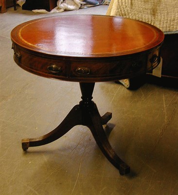 Lot 316 - Georgian Style Mahogany Drum Table
