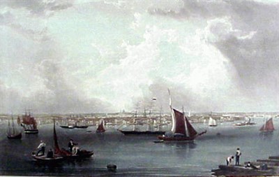 Lot 102 - After John William Hill BOSTON Hand-colored...