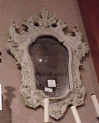 Lot 180 - Pair of Rococo Style Cartouche-Form Mirrors