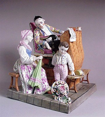 Lot 293 - German Porcelain Figural Group