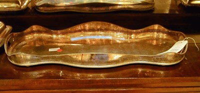 Lot 347 - Silver Plated Gallery Tray