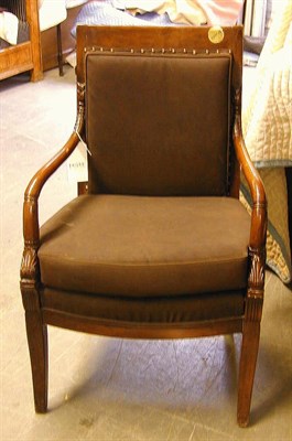 Lot 459 - Set of Twelve Regency Style Mahogany Armchairs