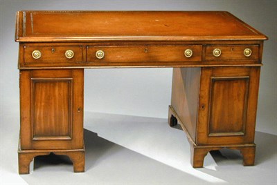 Lot 364 - George III Style Mahogany Pedestal Desk 19th...
