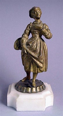 Lot 204 - Pair of Victorian Bronze Figures of a Man and...