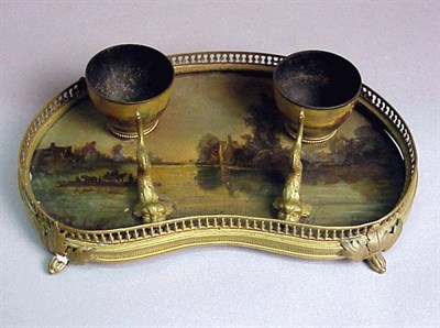 Lot 429A - Louis XVI Style Brass Standish
