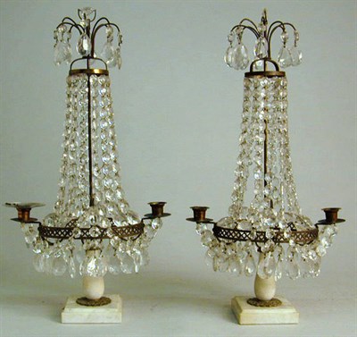 Lot 479 - Pair of Louis XVI Style Gilt-Metal and Cut...