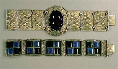 Lot 115 - Two Theodor Fahrner Bracelets 1920s and 30s...